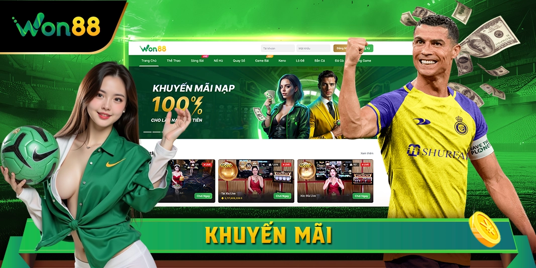Khuyến mãi siêu hấp dẫn tại Won88
